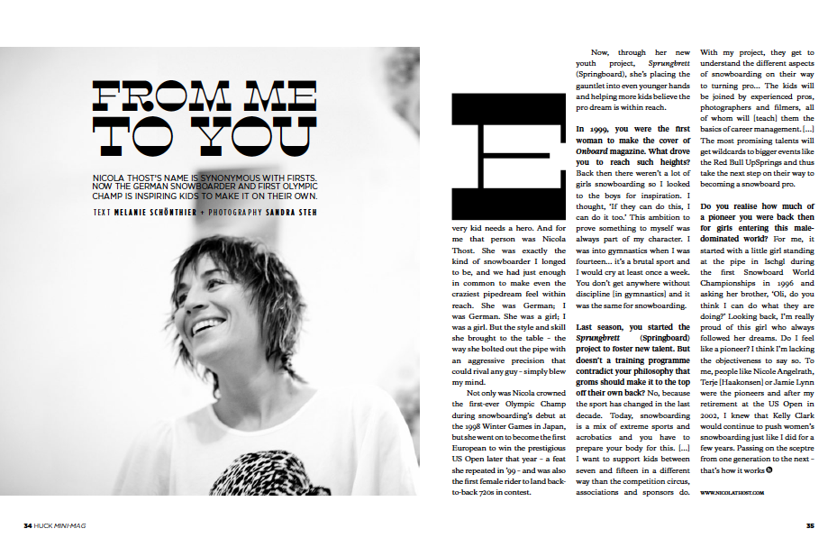 Huck Magazine – Nicola Thost